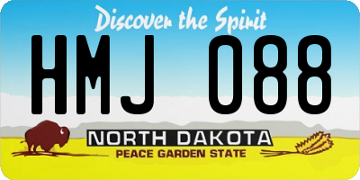 ND license plate HMJ088