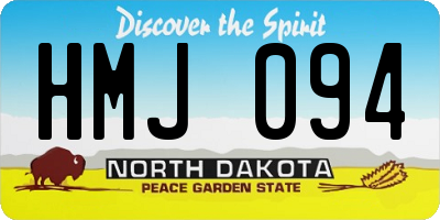 ND license plate HMJ094