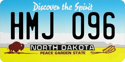 ND license plate HMJ096