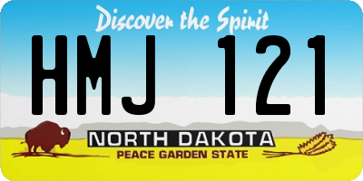 ND license plate HMJ121