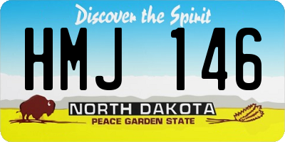 ND license plate HMJ146