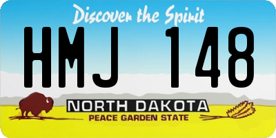 ND license plate HMJ148
