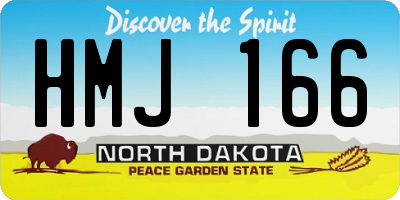 ND license plate HMJ166