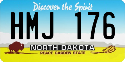 ND license plate HMJ176