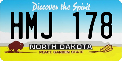 ND license plate HMJ178
