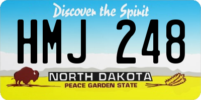 ND license plate HMJ248