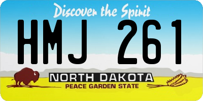 ND license plate HMJ261