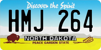 ND license plate HMJ264