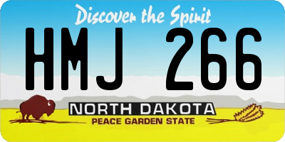 ND license plate HMJ266