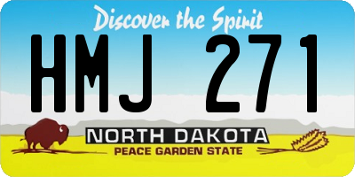 ND license plate HMJ271