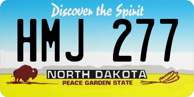 ND license plate HMJ277