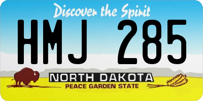 ND license plate HMJ285