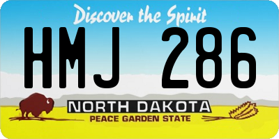 ND license plate HMJ286