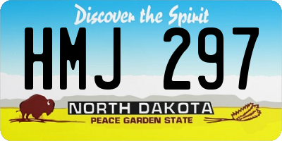 ND license plate HMJ297