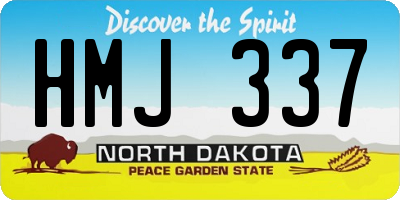 ND license plate HMJ337