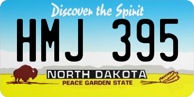 ND license plate HMJ395