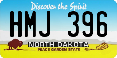 ND license plate HMJ396