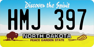ND license plate HMJ397