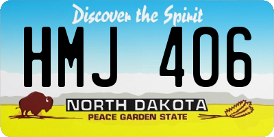 ND license plate HMJ406