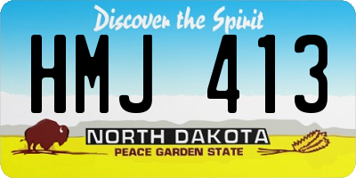 ND license plate HMJ413