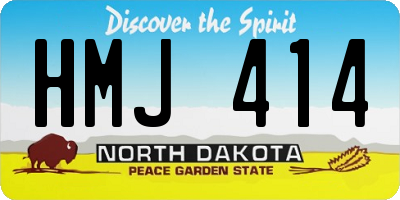 ND license plate HMJ414