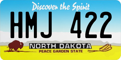 ND license plate HMJ422