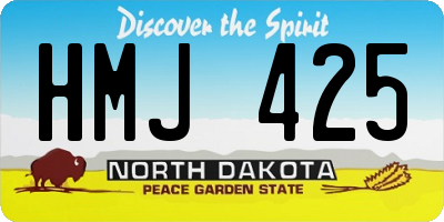 ND license plate HMJ425