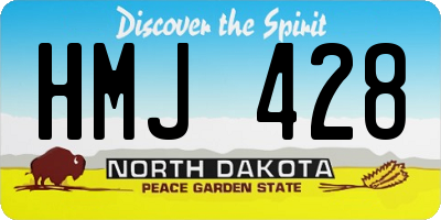 ND license plate HMJ428