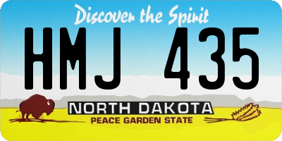 ND license plate HMJ435