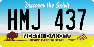 ND license plate HMJ437