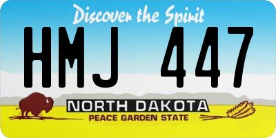 ND license plate HMJ447