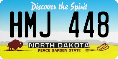 ND license plate HMJ448