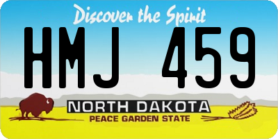 ND license plate HMJ459