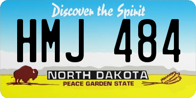 ND license plate HMJ484