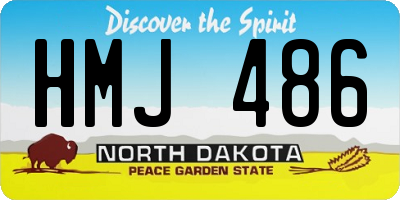ND license plate HMJ486