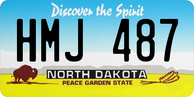 ND license plate HMJ487