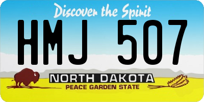 ND license plate HMJ507