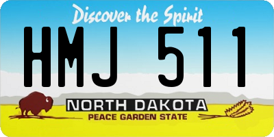 ND license plate HMJ511