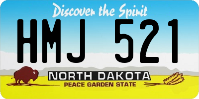 ND license plate HMJ521