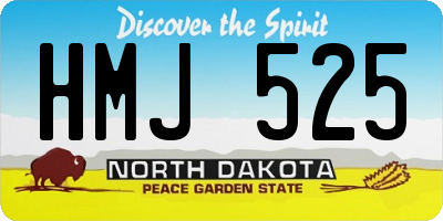 ND license plate HMJ525