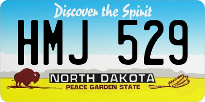 ND license plate HMJ529