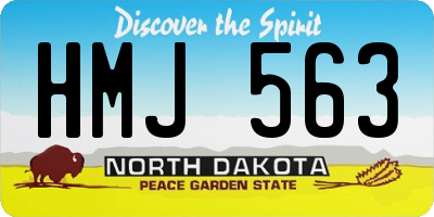 ND license plate HMJ563