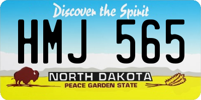 ND license plate HMJ565