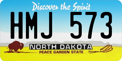 ND license plate HMJ573