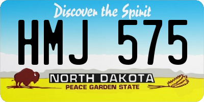 ND license plate HMJ575