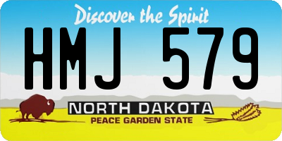 ND license plate HMJ579