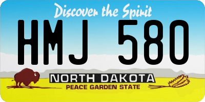 ND license plate HMJ580