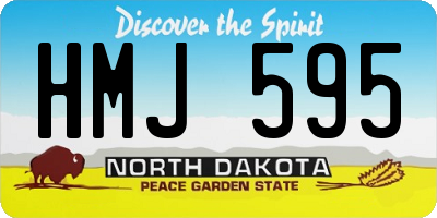 ND license plate HMJ595