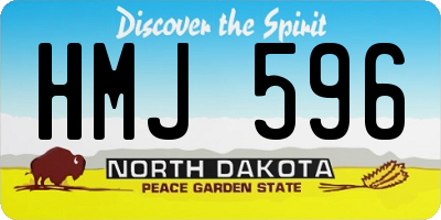 ND license plate HMJ596