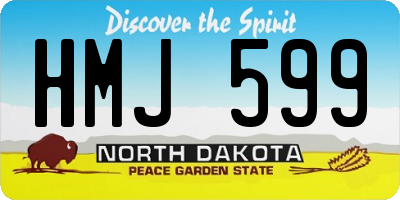 ND license plate HMJ599